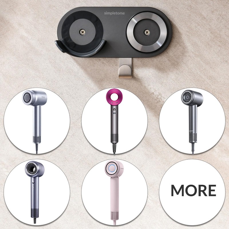 simpletome Hair Dryer Holder Wall Mount for All Magnetic High