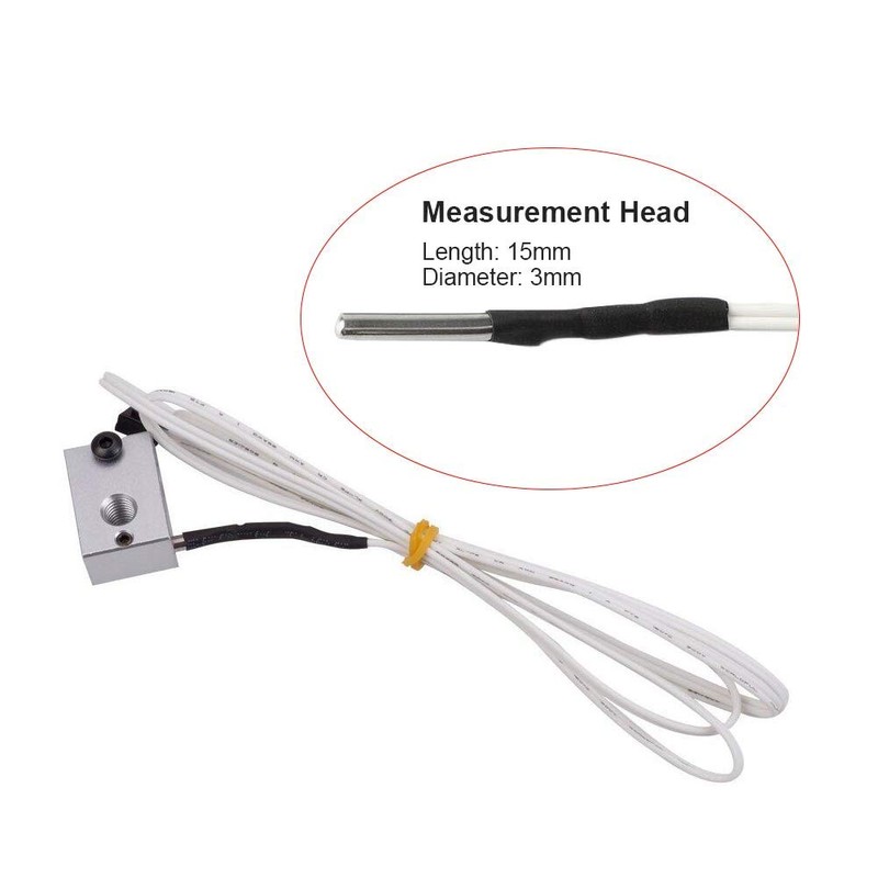 Toaiot Upgrade NTC 100K 3950 Thermistor 3D Printer Hotbed Hot