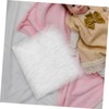 Gatuida Newborn Photography Blanket Soft White Fur Quilt Mat for