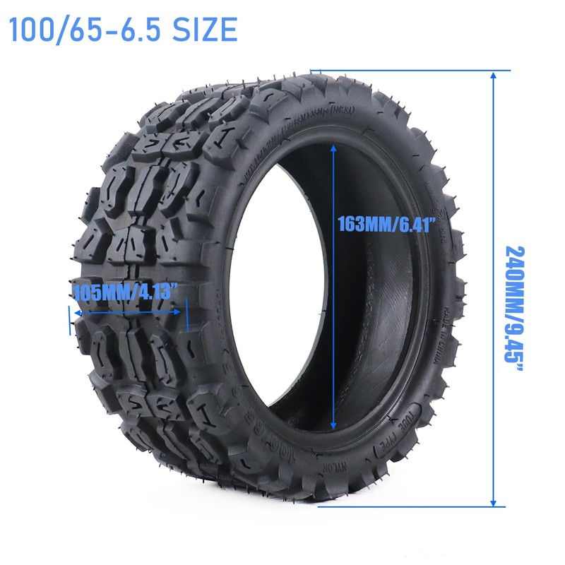 100/65-6.5 tubeless electric scooter road tire 11 Inches Vacuum Tire