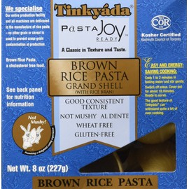 Tinkyada Brown Rice Pasta Grand Shell, 8 Ounce