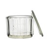 Creative Co-Op Round Pressed Glass Salt Cellar