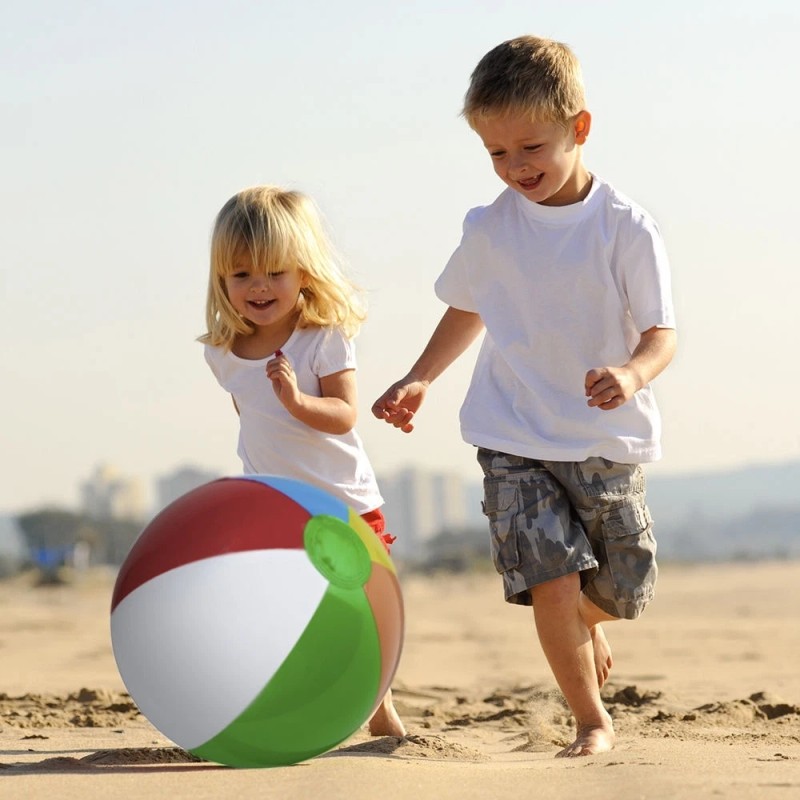 Sol Coastal 24" Six-Color Beach Ball for Play Beach Volleyball