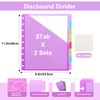 11 -Discbound Pocket Divider with 8 Tabs, Letter Size Tul