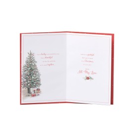 UK Greetings Christmas Card for Husband - Cosy Festive Scene Design