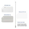 Aluminum Luggage Tag for Luggage Baggage Travel Identifier by (Silver