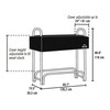 ShelterLogic 4' Adjustable Heavy Duty Outdoor Firewood Rack with Steel