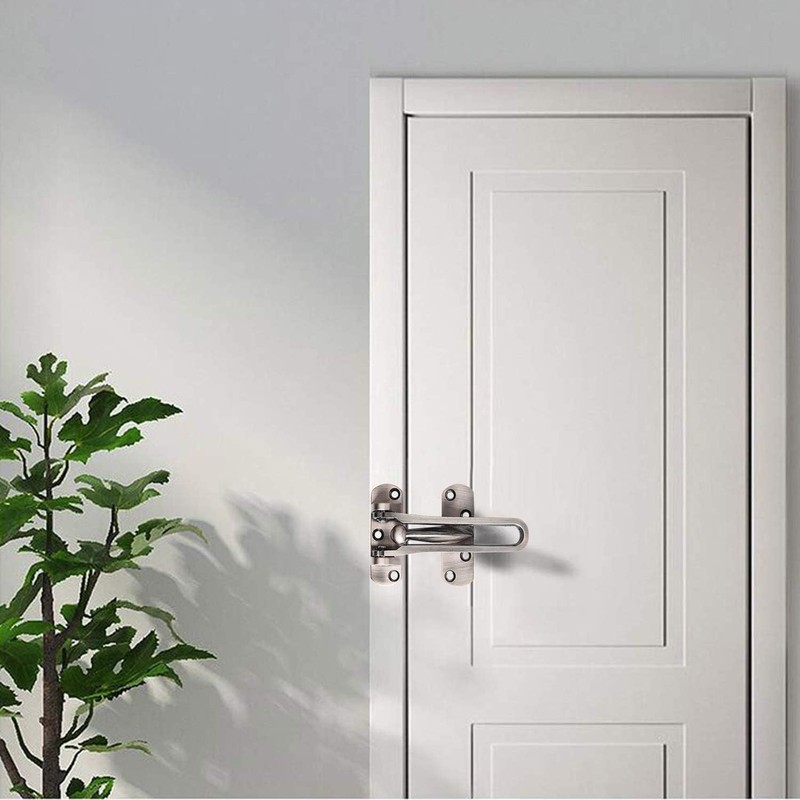 SAISN Door Latch Guard Lock, Front Door Swing Bar Lock