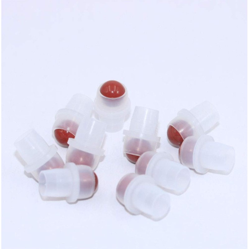 Furnido 10 Pack Natural Crystal Stones Roller Balls For Essential