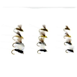 Outdoor Planet 12 RS2 Mayfly Nymph and Emerger Midge/Caddis/Stoneflies Trout Flies Lure Assortment for Trout Fly Fishing Flies