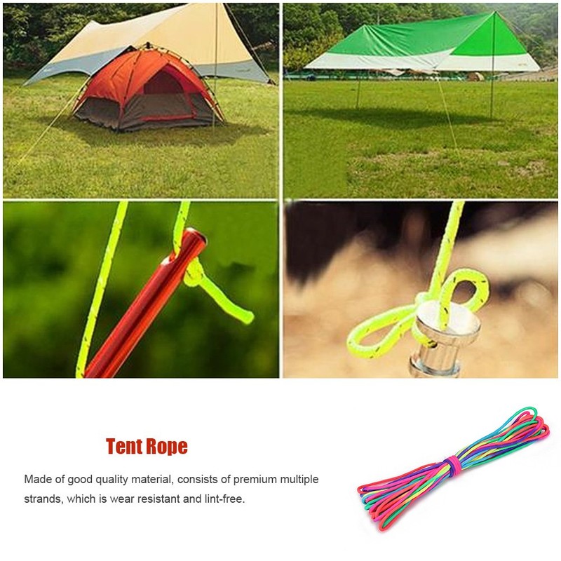VGEBY Rainbow Paracord, Seven Core Rainbow Line Parachute Rope Camping
