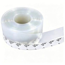 Guardapolvo para Puerta Exterior 5M/16Ft, Cubre Polvo para Puerta, Burlete para Puerta y Ventana, Tira Selladora Antiruido, Antiviento, Impermeable y Contra Insectos