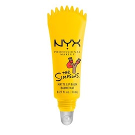 Nyx Professional Makeup, Colección Simpson. Smushy Matte Lip Balm, Tono: Rebel Red (rojo). Bálsamo labial efecto matte. Fórmula vegana.