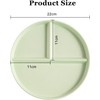 4 Pcs Portion Control Plate,9 Inch Divided Plates for Adults