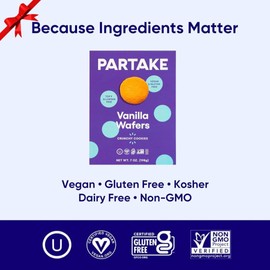Gluten Free Vanilla Wafers by Partake – 3 Pack | Non-GMO, Allergy-Friendly | No Peanuts, Soy, Dairy, Tree Nuts