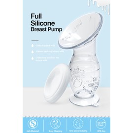 Generic Manual Silicon Breast Pump, Tansparent