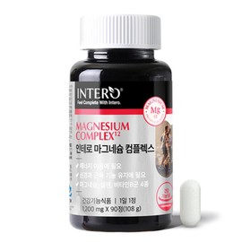 Intero Magnesium Complex Nutritional Supplement, 90 Tablets, 1 Piece / 인테로 마그네슘 컴플렉스 영양제, 90정, 1개