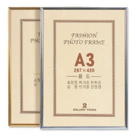 A3 Gold Aluminum Photo Frame 2ea