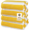 Oversized Cabana Beach Towels Set of 4 - Soft Cotton,