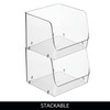 InterDesign iDesign Stackable Open-Front Storage Bins for Kitchen and Pantry