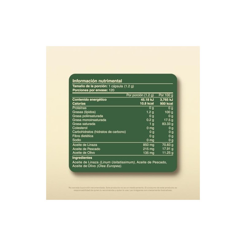 Vital Botanics Multi Omega 3-6-9 Aceite de Linaza, Olivo y