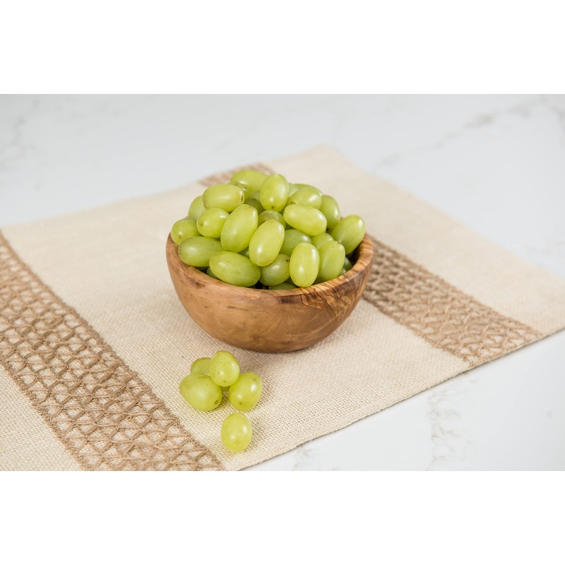 Lipper International 6011 Olive Wood Serving Bowl for Salads, Fruit,