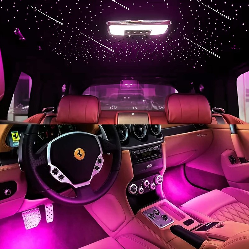 AKEPO 3in1 Fiber Optic Lights Kit APP Control Headliner Starlight,