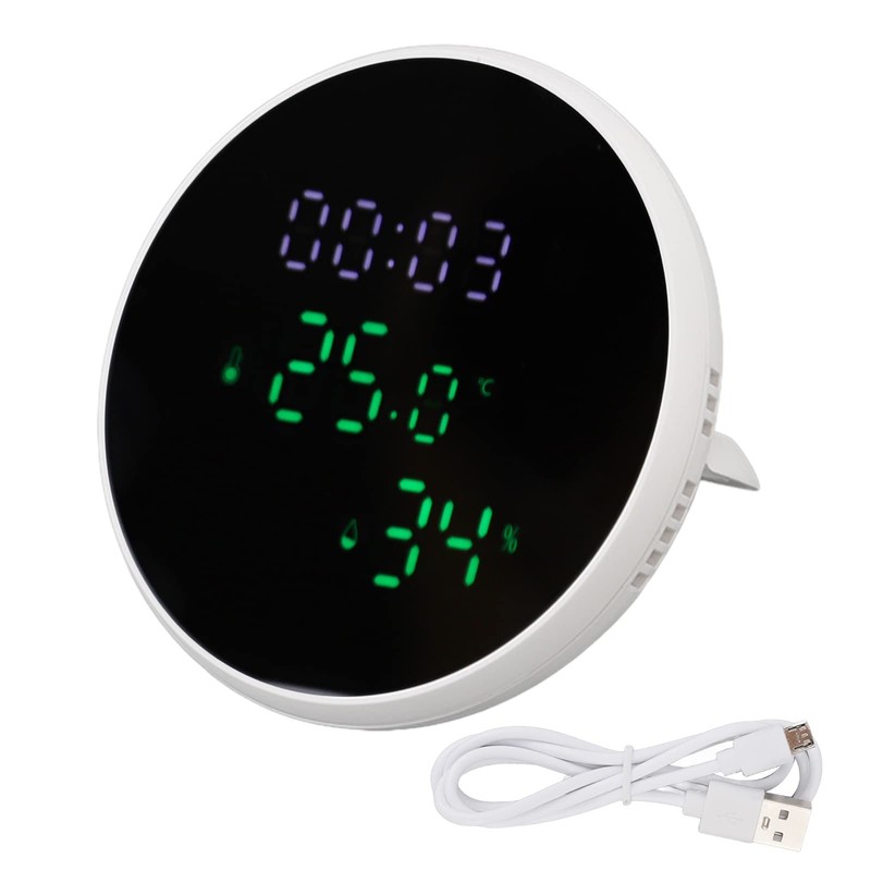QANYEGN Smart Thermometer with Voice Control and LED Display, WiFi