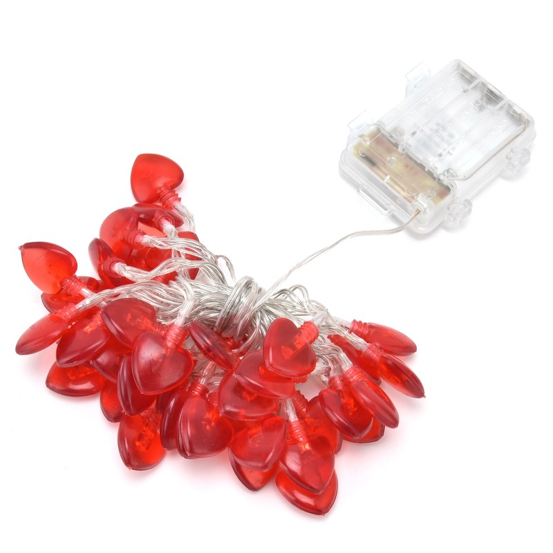 Heart Shape 20LED String Lights 2M Copper Wire Light for