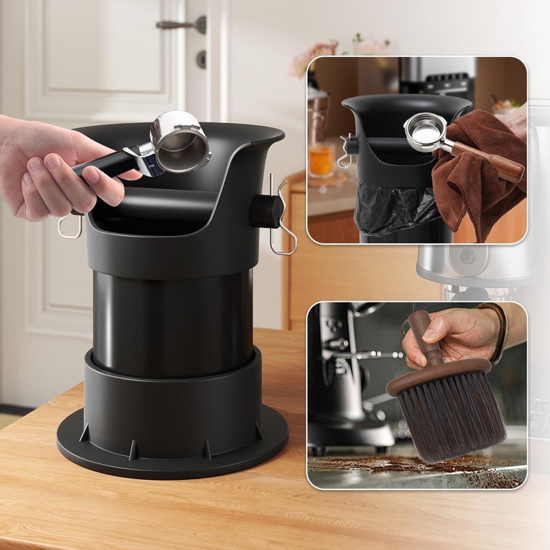 4L 20 Pucks Knock Box Espresso Coffee Grounds Disposal and