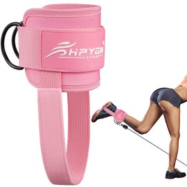 Adjustable Padded Ankle Straps, Kickbacks and Leg/Hip Resistance Bands for Cable Machines, Glute and Leg Exercises, Hip Abductor Exercises, Cable Machine Ankle Attachments, Home Fitness Accessories