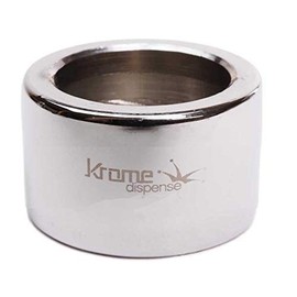 Krome Dispense Premium Brass Beer Faucet Shank Spacer - Ensures Tight Seal and Smooth Pour - C062