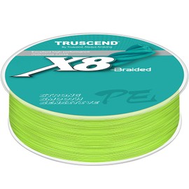 TRUSCEND Braided Fishing Line, 8-Ply, Fishing Accessories, Braided Fishing Line, Smooth and Ultra Thin, PE Braided Fishing Lines, Fishing String, Fishing Line - 30 lb/0.20 mm/300 yds