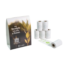 EcoChit Phenol-Free Thermal Paper Rolls, 2-1/4" x 45', Every Case Plants Two Trees, Case of 50