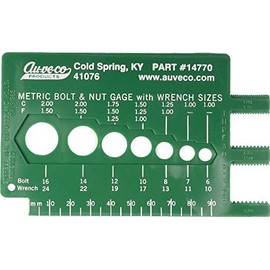 Metric Bolt & Nut Gauge