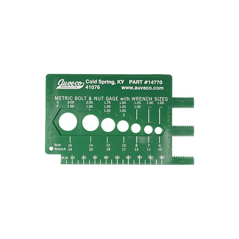 Metric Bolt & Nut Gauge