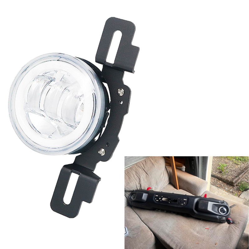 4'' Fog Light Modified Brackets Front Bumper Mounting Replacement for