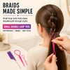 5 Piece Hair Braiding Tools Set with Rat Tail Comb