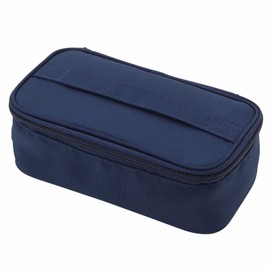 Miyoshi Seisakujyo 0102-0306 GEL-COOL Gel Cool Dedicated Fit Cold Insulation Single Tier Lunch Box Case Lunch Bag Navy W8.1 x D4.5 x H2.6 inches (W20.5 x D11.5 x H6.5 cm) (Compatible Type: Dome M/square L/triangle Rice Ball Case x 2 pcs) Navy