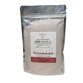 KMS Potassium Magnesium Sulfate 0-0-21.5 - Sul-Po-Mag Solution Grade Fertilizer Powder (1 Pound)