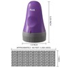ID Defender Large Premium Stamp Roller Kit, Purple (3-Pack, Large)