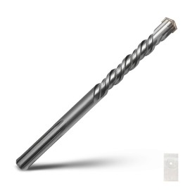 25/32 x 10 inch SDS Max Rotary Hammer Drill Bit, 20x260mm Carbide Tip Masonry Drill Bit,Concrete Drill Bit for Masonry, Brick, Stone, Concrete (Length :260mm / 10 inch, 20mm (25/32 in) Diameter)