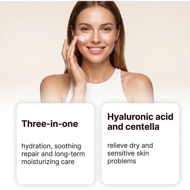 Crema facial hidratante diaria Con Colágeno centella asiática, 60g (6PCS)