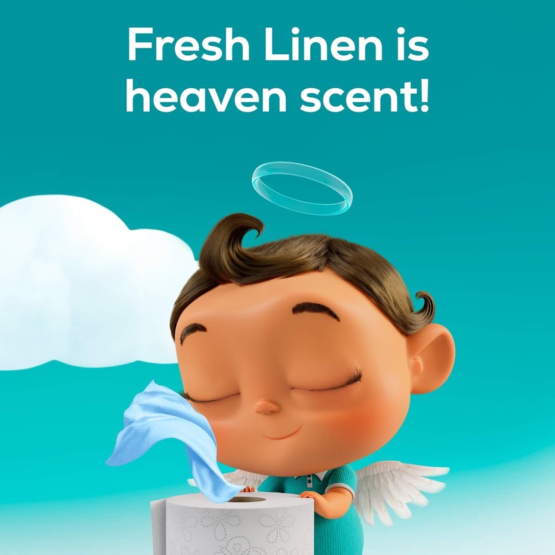 Angel Soft Toilet Paper with Fresh Linen Scented Tube, 8