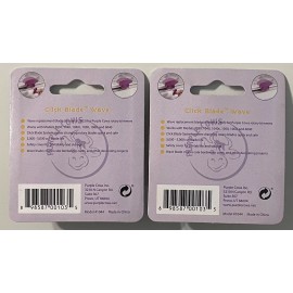 purple cow NEW Lot Of 2 Purple Cows Rotary Trimmer Click Blade Wave Replacements 2803