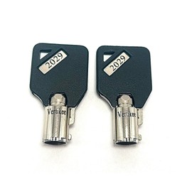 Sentry Safe Keys Cut from 2001 to 2100 Tubular Keys Black Tops Dark Engraved Vertikee(TM) (2029)