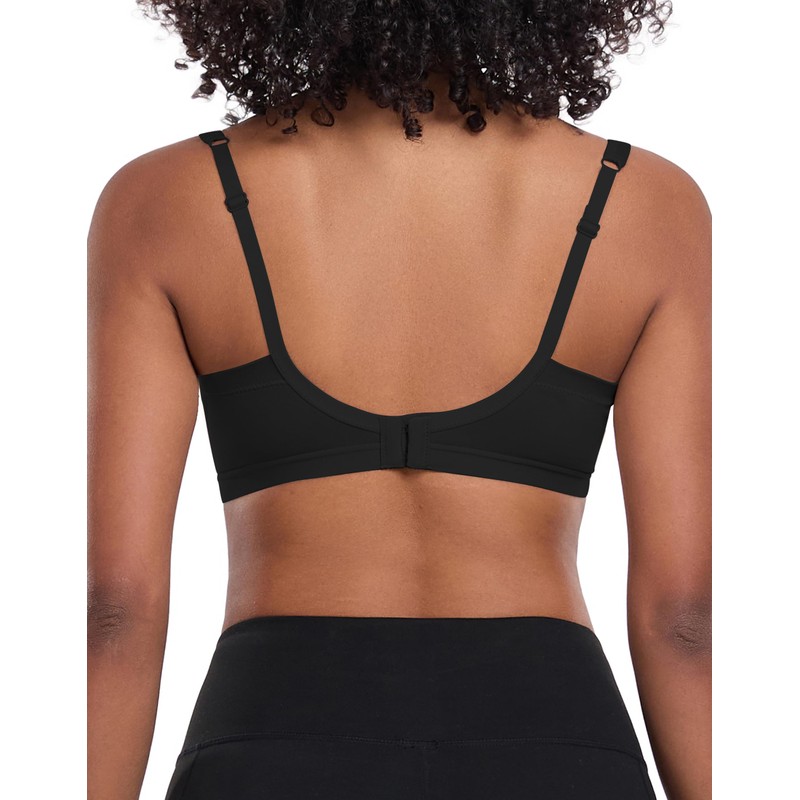 ANGOOL Women's Bra Without Underwire Medium Support Sports Bra Back