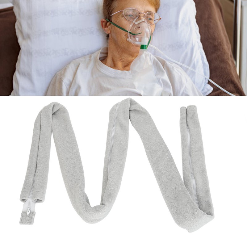 Breathing Machine Hose Cover Prevent Condensation Zipper Closure Breathing Device