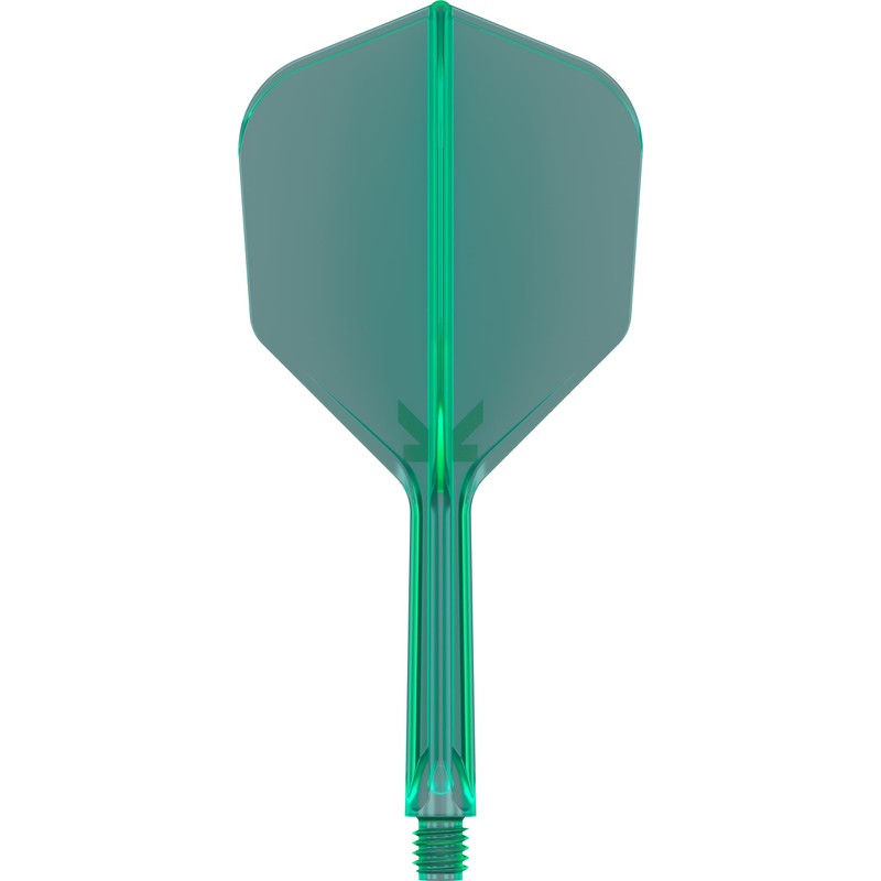 Target Darts K-Flex Integrated Dart Flight and Shaft, No.6, Green,