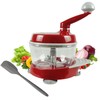 Manual Food Processor,Hand Powered Crank Food Processor Chopper,Food Vegetable Onions
